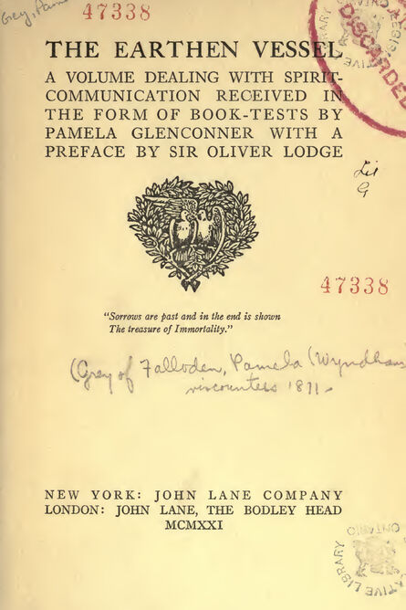 1921 | The Earthen Vessel