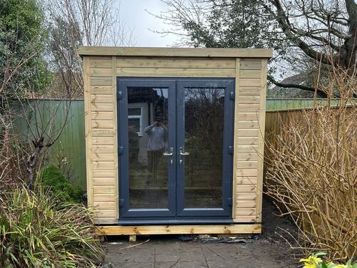 #PVC066 8X8 Pent Summer House