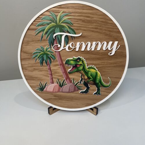 Dinosaur Theme Door Sign