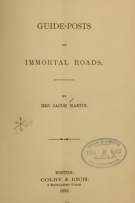 1882 | Guide-Posts on Immortal Roads