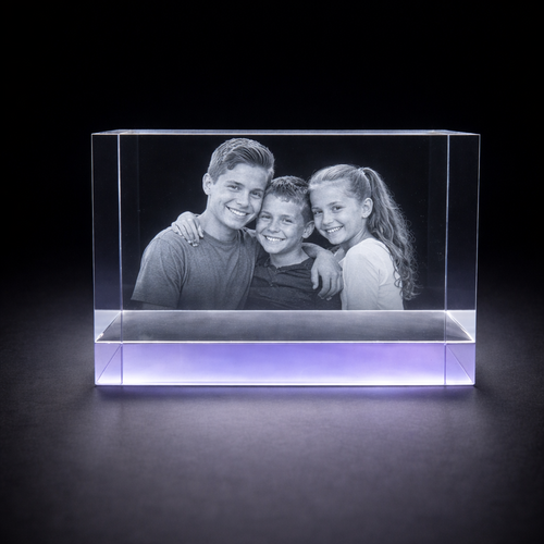 Duloch 3D Crystal Block – Lilac Base 150×80×80mm