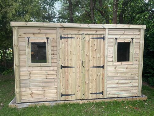 #P012 12x10 Pent Shed