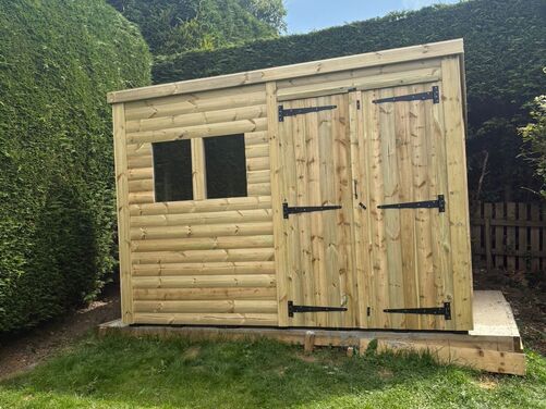 #P018 10x8 Pent Shed