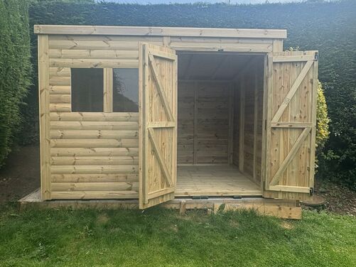 10x8 Pent Shed
