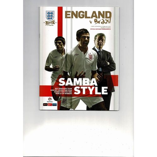 2013 England v Brazil Football Programme