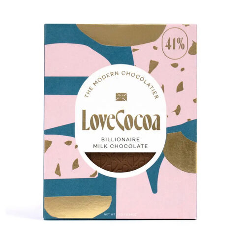 Love Cocoa Billionaire Marbled Milk Chocolate Bar 75g
