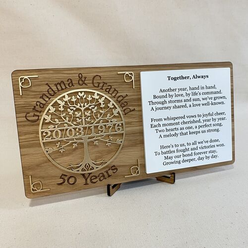 “Together Always” Anniversary Plaque Copy