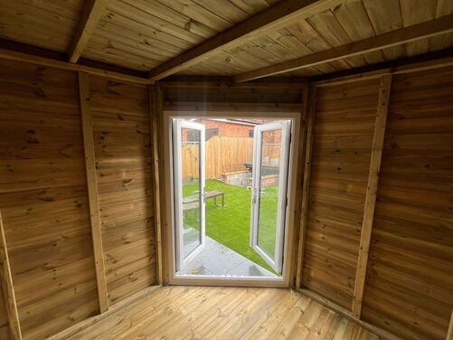 #PVC039 8x8 Corner Summer House