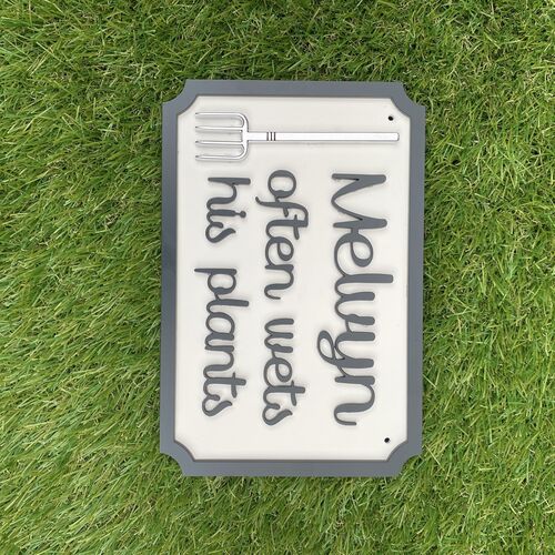 Personalised outdoor Sign