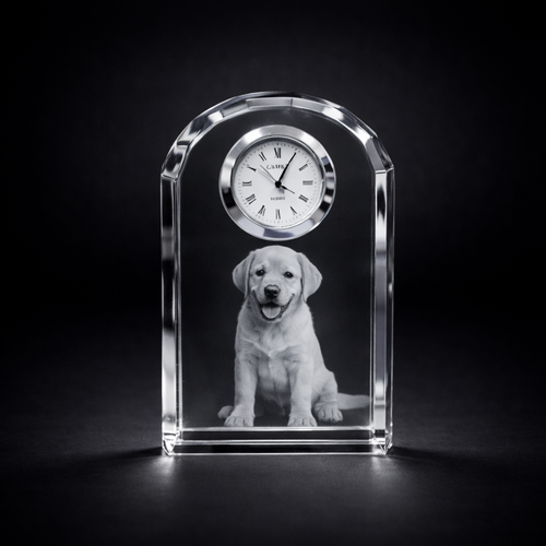 Kinloch 3D Photo Crystal Clock 130×80×25mm
