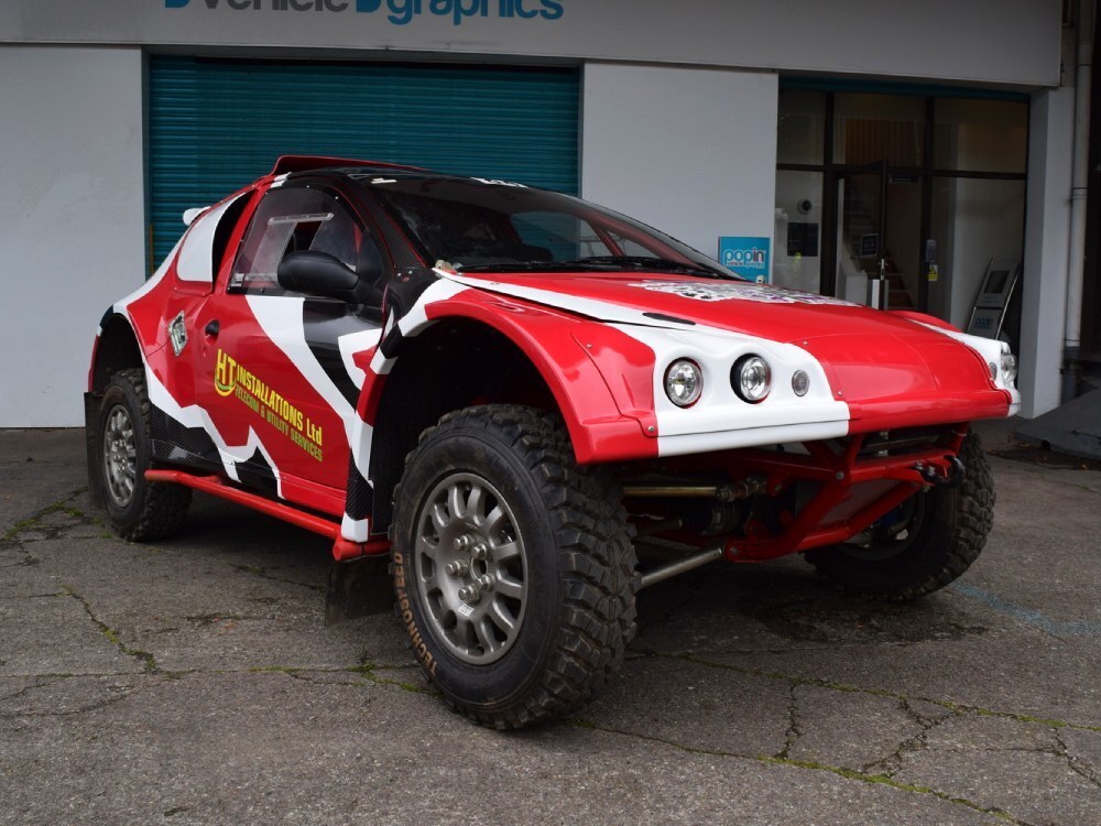 Motorsport livery on Peugeot 206 rally car