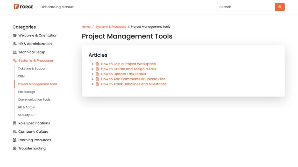 Webfactory content