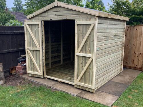 #A074 8x8 Apex Shed