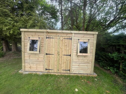 #P012 12x10 Pent Shed