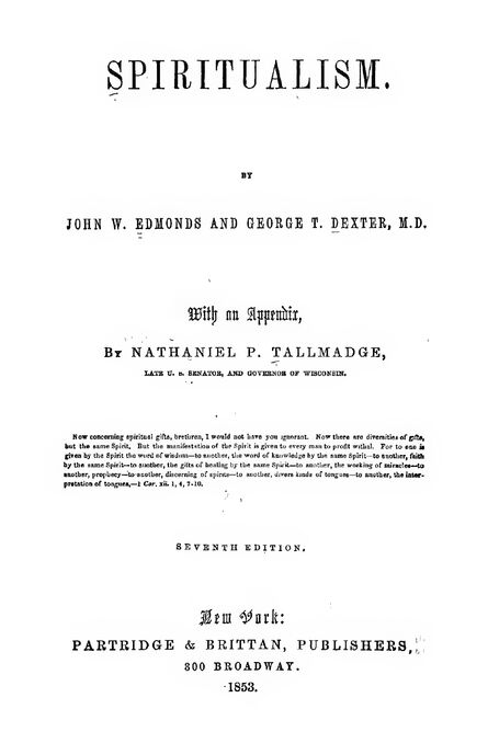 1853 | Spiritualism