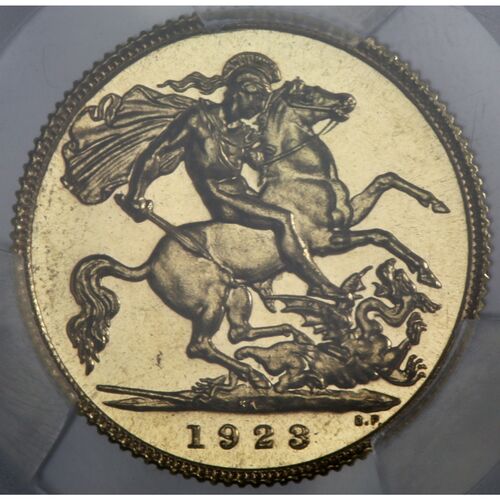 Rare 1923 ‘SA’ King George V proof gold half sovereign