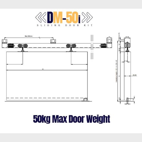 DM-50i Internal Sliding Door Kit