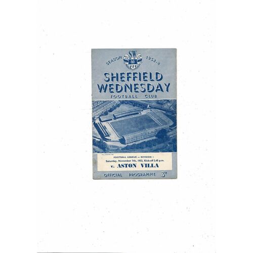 Sheffield Wednesday Home Football Programmes