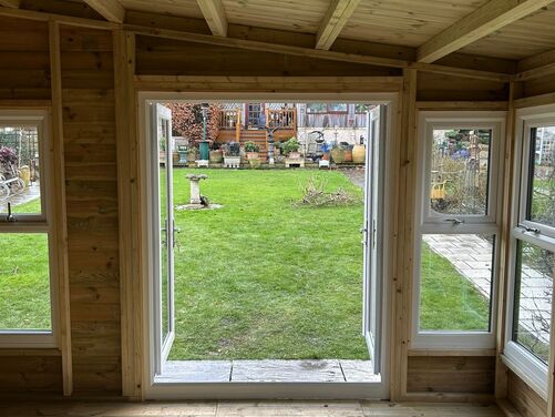 24x14 Apex Summer House home Office/Bar/Gym