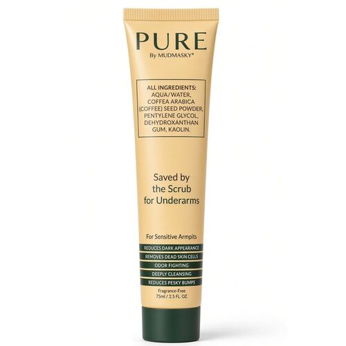 Mudmasky Saved by the Scrub for Underarms 75ml | Vegan Coffee Scrub 75ml