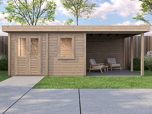 388cm x 388cm + 300cm Veranda