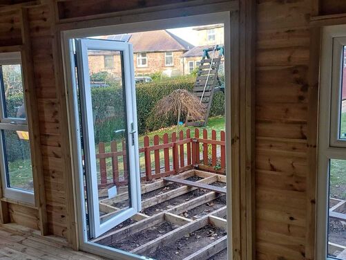 #PVC085 16x10 Pent Summer House