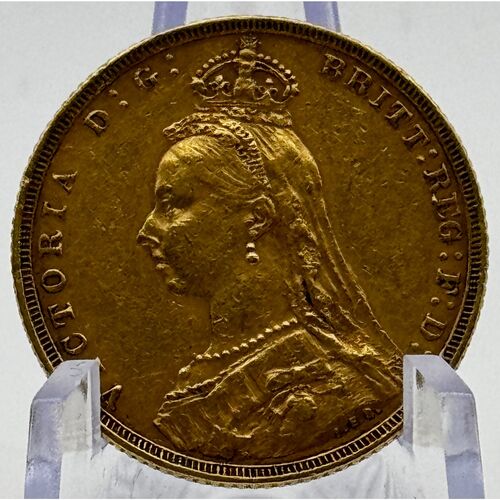 1892 Melbourne full gold Jubilee head sovereign