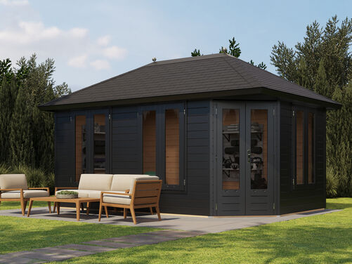 4.8mtr x 3.0mtr 44mm walled Pyramid Roof Cabin Copy