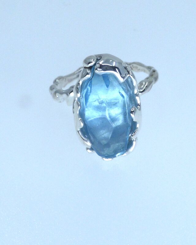 Aquamarine Siren Ring