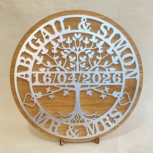 Customised Tree Of Life Plaque | Mr & Mrs Gift