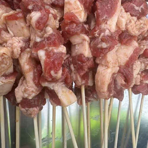 Prepared BBQ Lamb Skewers精选腌制羊肉串