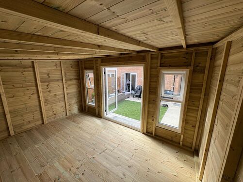 #PVC099 14x10 Pent Summer House