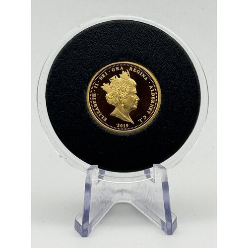 2019 QE11 gold proof half sovereign