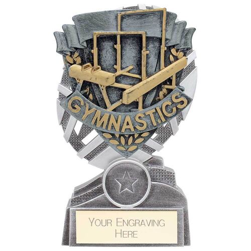 The Stars Gymnastics Plaque Award Silver & Gold