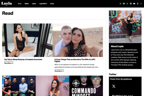 webfactory website for online blogging