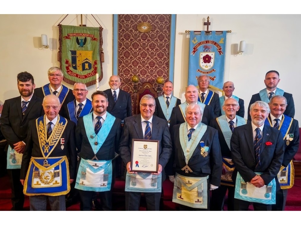 50 Years of Freemasonry for Neville William James | Provincial Grand Lodge of Cornwall | How to become a Freemason in Cornwall | Freemasonry lodges near me Cornwall  | What is Freemasonry in Cornwall UK
