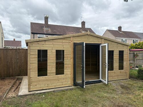 #PVC101 18x10 Apex Summer House