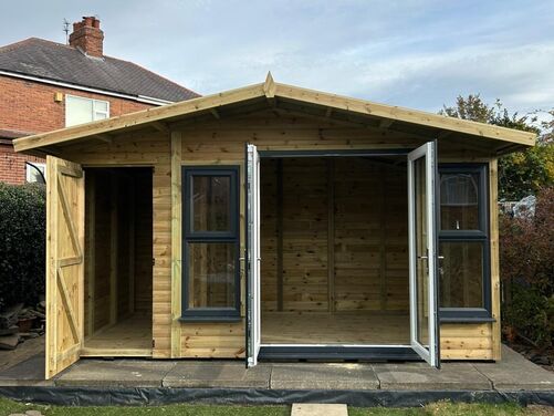14x8 Apex Summer House Combi