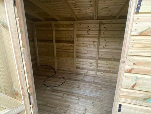 #P077 18x8 Pent Shed