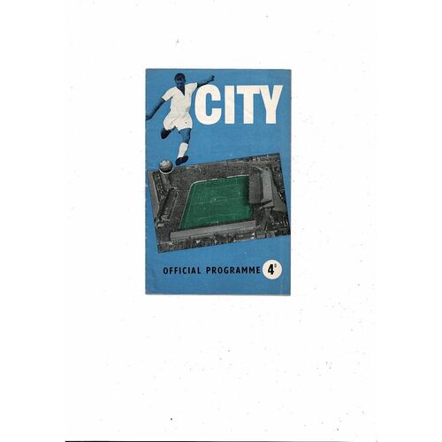 1959/60 Coventry City v Accrington Stanley Football Programme