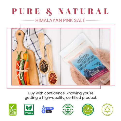 Himalayan Medium Pink Salt Fine Grains 800g Packet