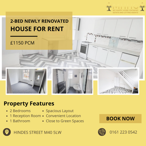 2-Bed House For Rent