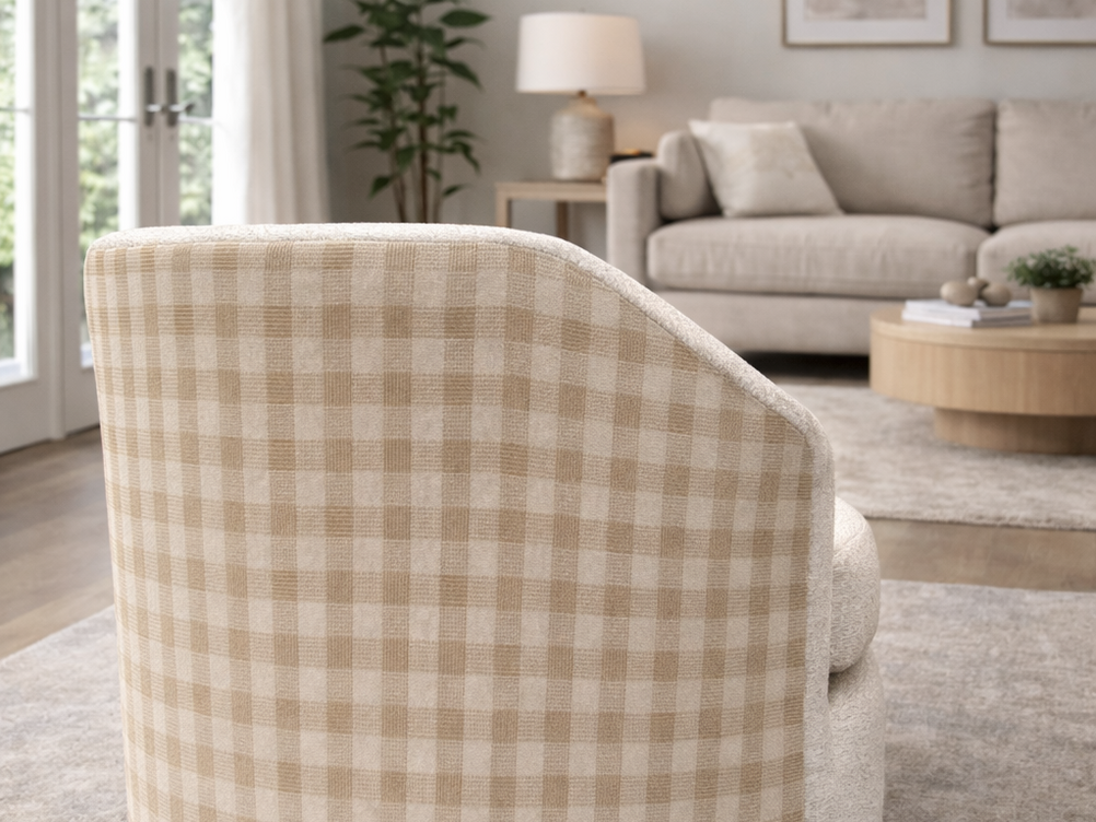 Modern Round 2 tone tub chair