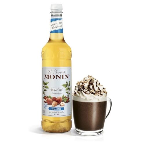 Hazelnut No Added Sugar Syrup by Monin - 1 Litre