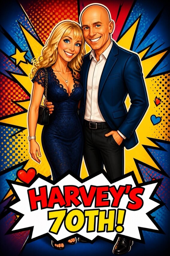 AI Caricatures at Ashdown Park | Harvey’s 70th | Pic Me
