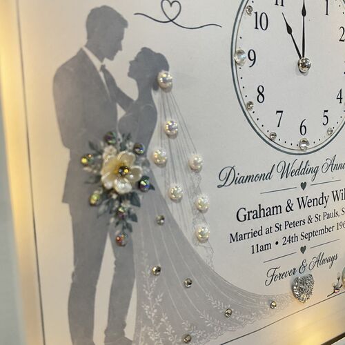 Time Stood Still – Personalised Wedding & Anniversary Frame