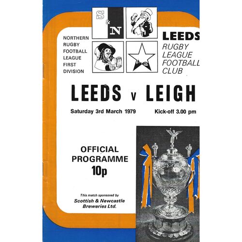 1978/79 Leeds v Leigh (03/03/1979) Rugby League Programme