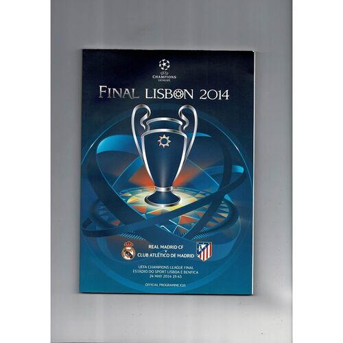 2014 Real Madrid v Atletico Madrid Champions League Final Football Programme