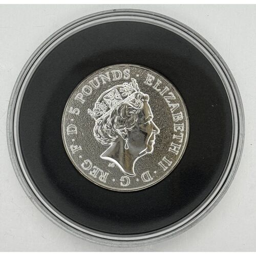 2017 Queens beasts Red Dragon of Wales two ounce silver coin