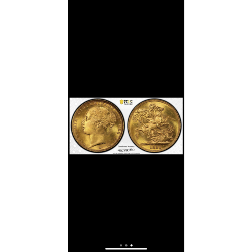 Stunning Queen Victoria 1886 Melbourne full gold sovereign